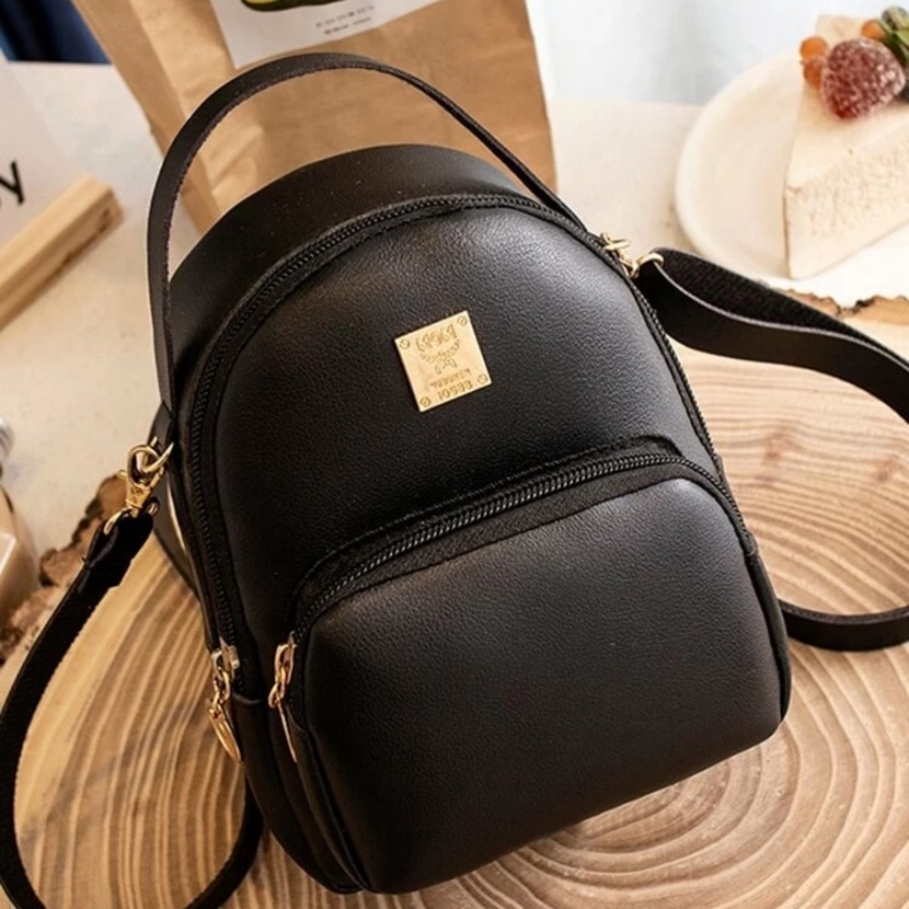 Black SHEIN mini backpack